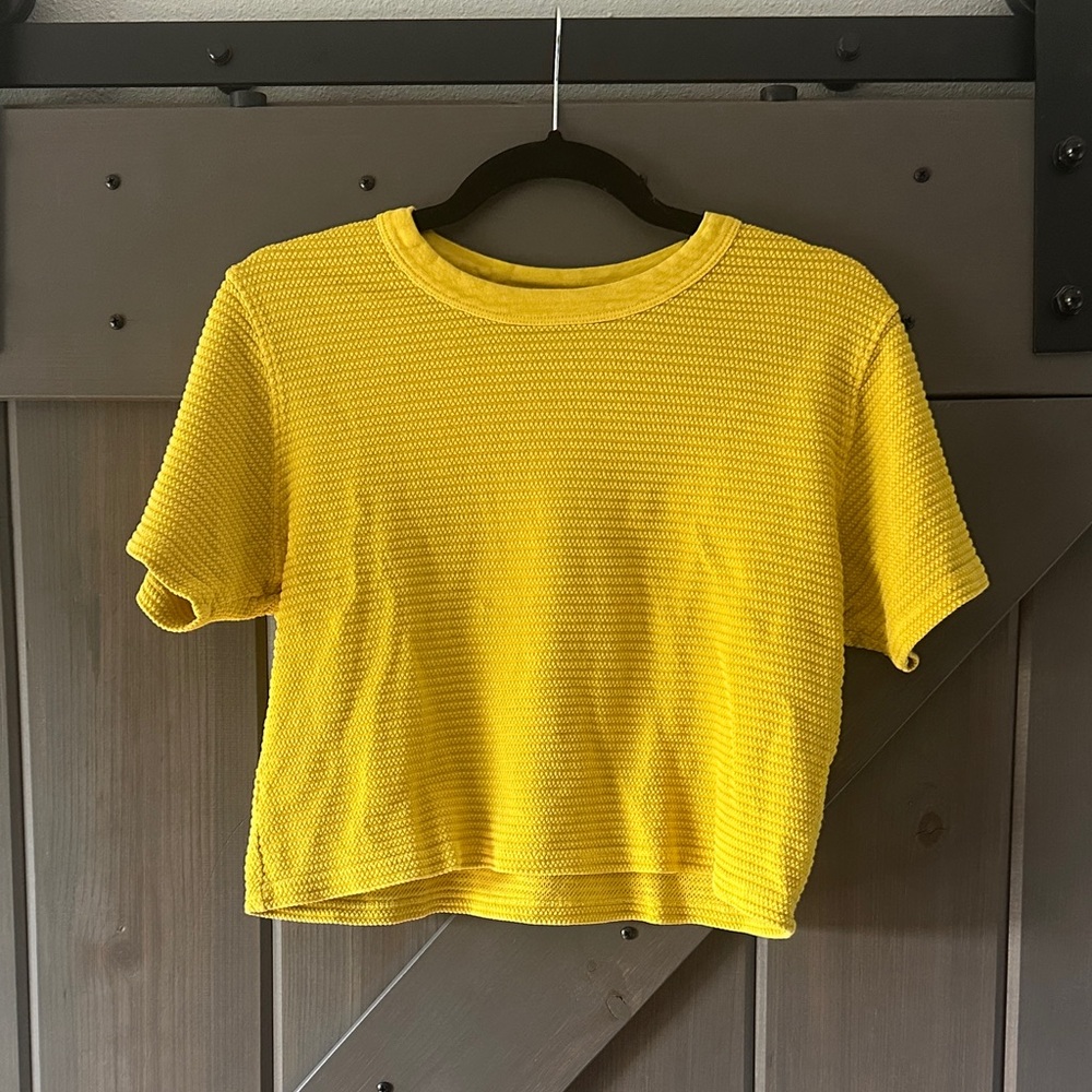 Big Bud Press Honeycomb Cropped Top - EUC